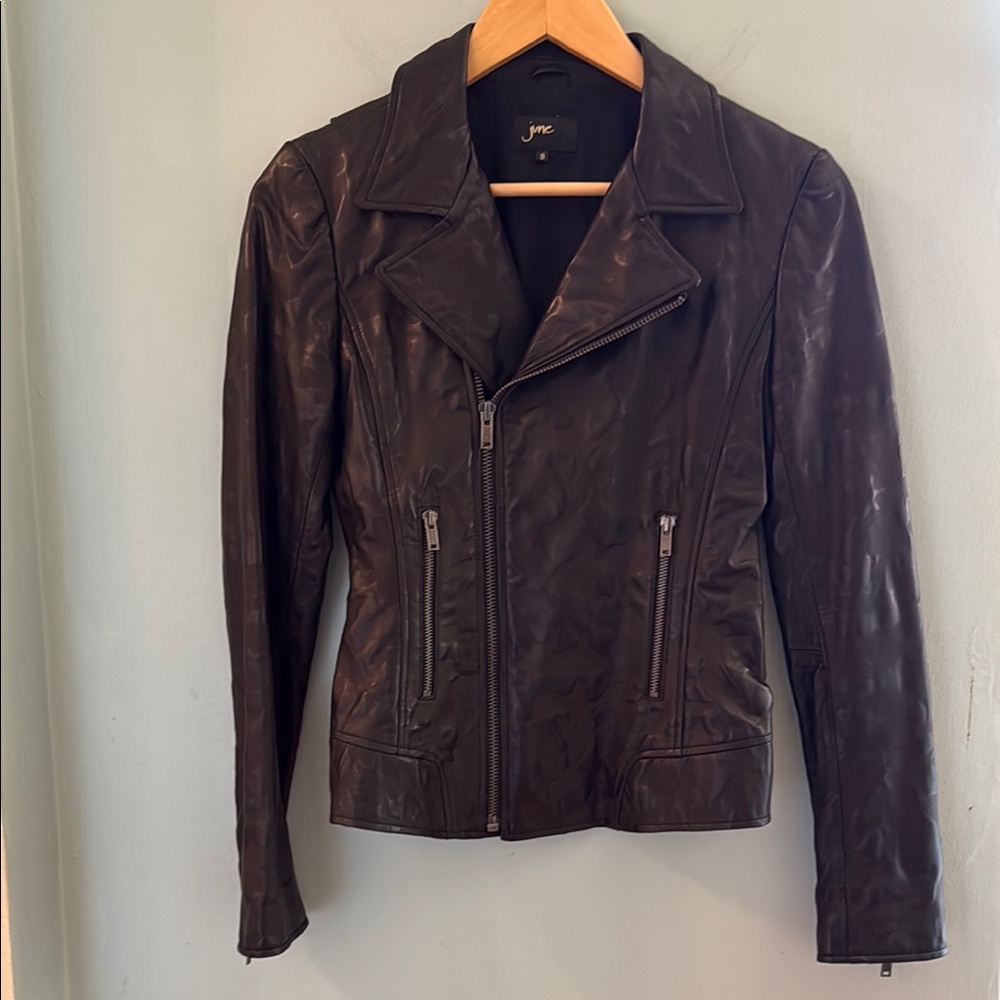 June Black Leather Jacket - Size S